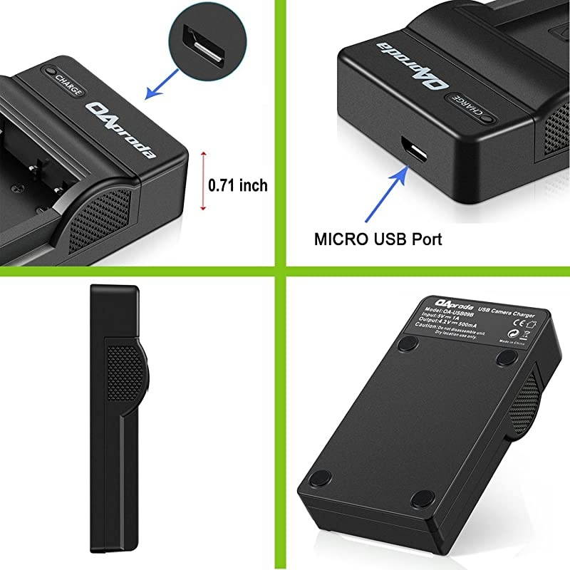 2 Pack ENEL19 Battery and Rapid USB Charger for Nikon Coolpix S32 S33S100 S2800 S3100 S3200 S3300 S3500 S3600 S3700 S4100 S4200 S4300S5200S5300S6500 S6800S7000 Digital Camera