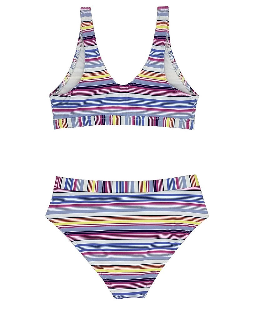Flapdoodles Big Girls 7-10 Rainbow Tankini & Skirted Two-Piece Swimsuit