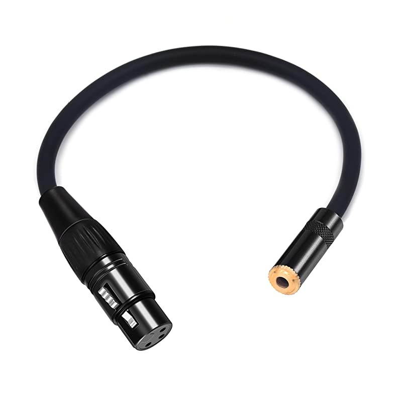 XLR to RCA Female Adapter  RCA to XLR Female Short Cable Converter Gender Changer Audio Connector Coupler for Mixer Recorder amplifiers etc