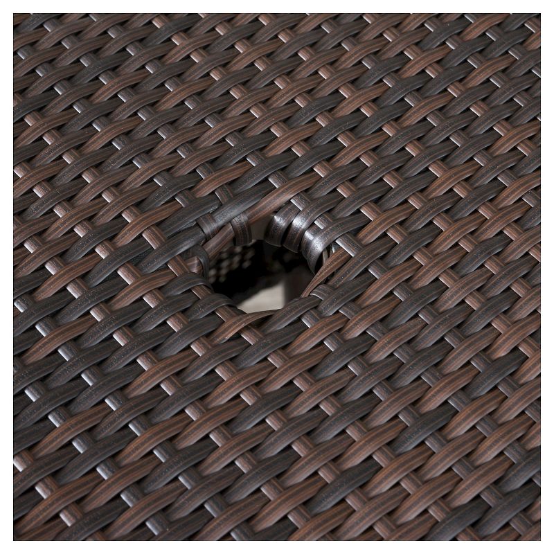 Neal 3-Piece Wicker Patio Bistro Set - Brown - Christopher Knight Home