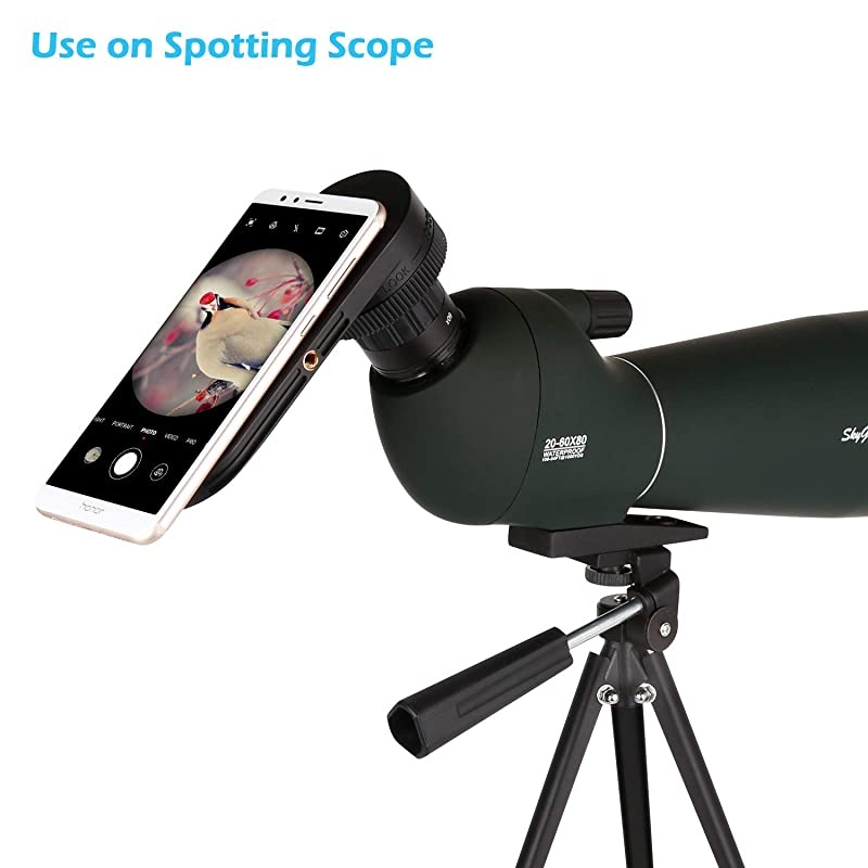 Cell Phone Adapter Mount, Universal Smartphone Adapter Mount for Binocular Monocular Spotting Scope Microscope Telescope (Nano Washing Glue Paste Design)