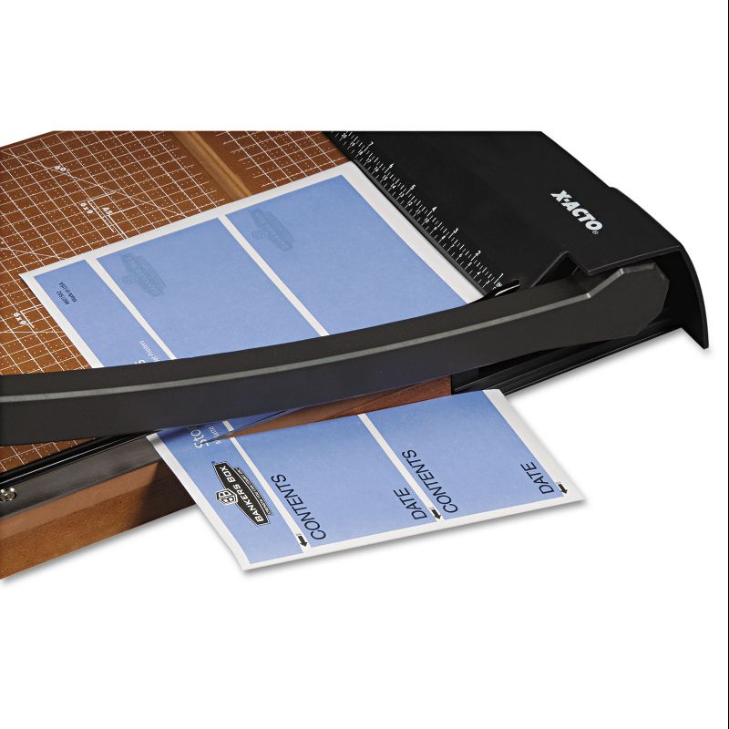 X-Acto Heavy-Duty Wood Base Guillotine Trimmer 15 Sheets 12" x 18" 26358