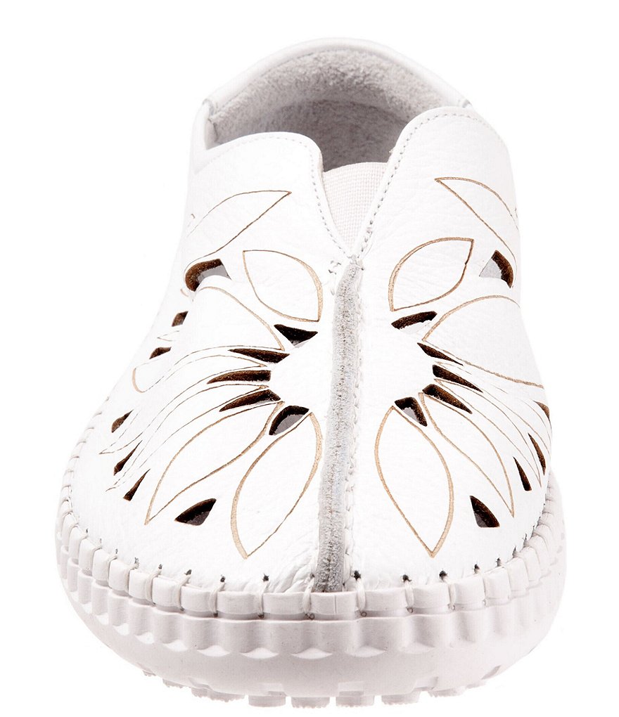 Bueno Labella Floral Laser Cut Slip-Ons