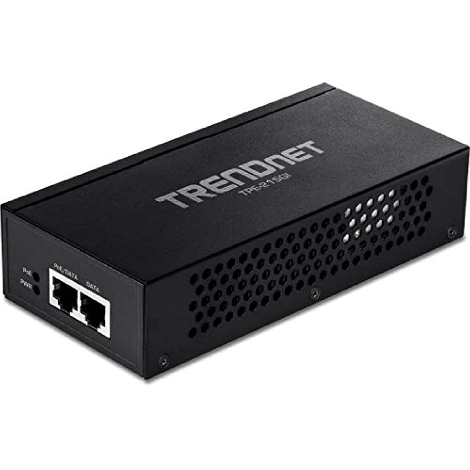 TRENDnet 2.5G PoE+ Injector, TPE-215GI, PoE (15.4W) or PoE+ (30W), Converts a non-PoE Port to a PoE+ 2.5G Port, 2.5GBASE-T Compliant, Integrated Power Supply, Network a PoE device up to 10 (TPE-215GI)
