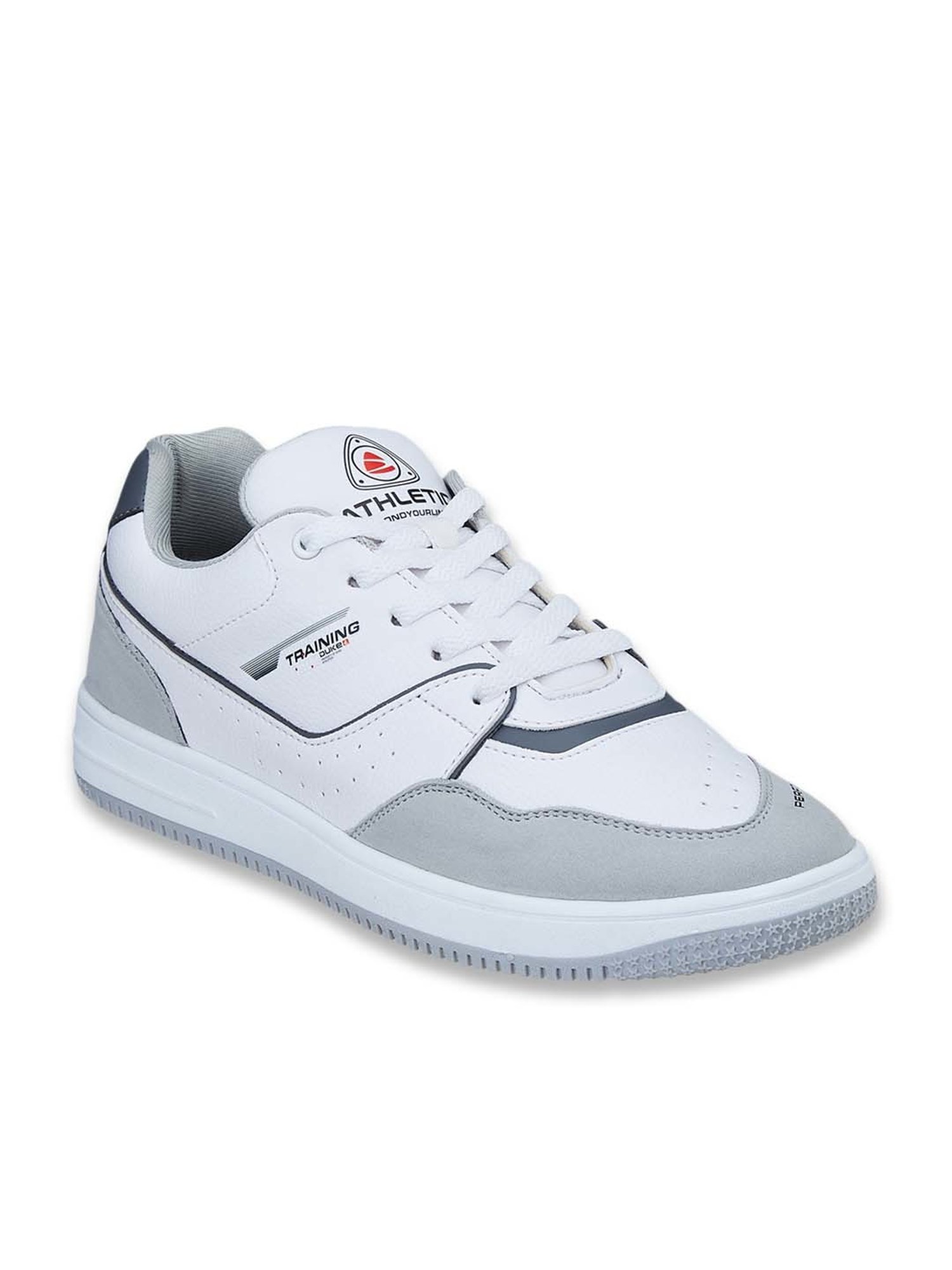 Duke Men's White Casual Sneakers