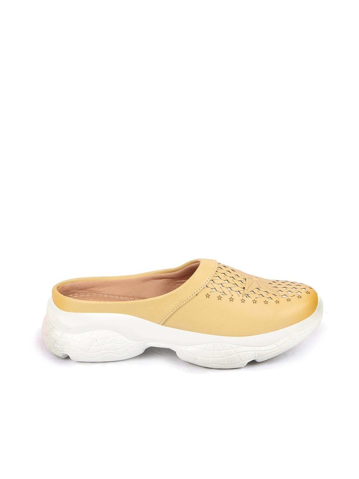 Fausto Women's Yellow Mule Shoes