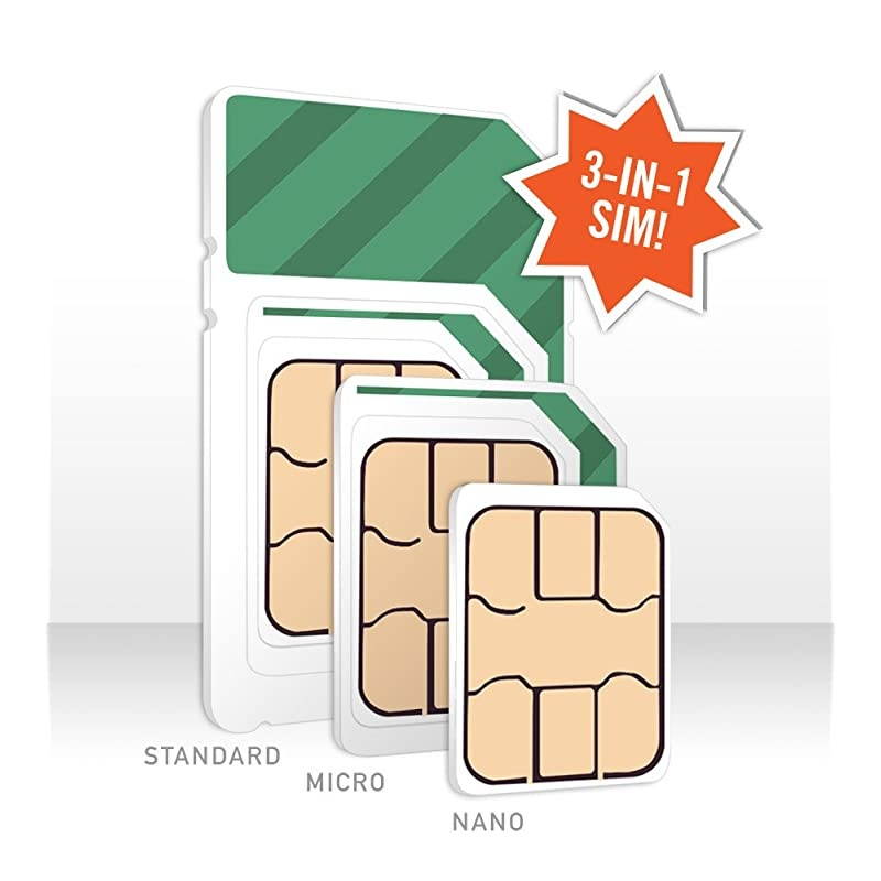 25Month  Wireless Plan | 12GB of 4G LTE Data + Unlimited Talk amp Text for 3 Months 3in1 GSM SIM Card