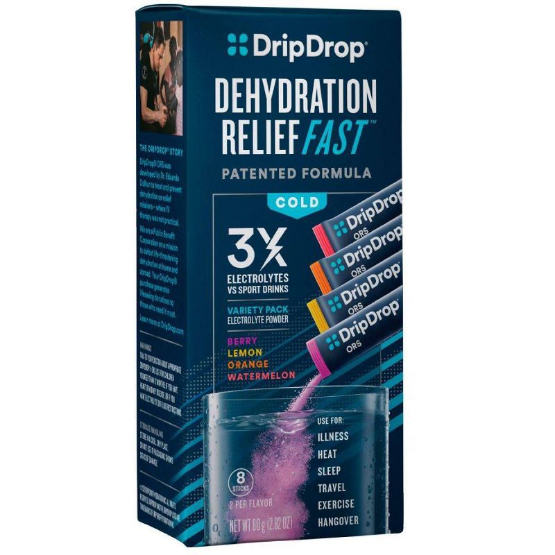 DripDrop Hydration Variety Pack - 10g/8ct