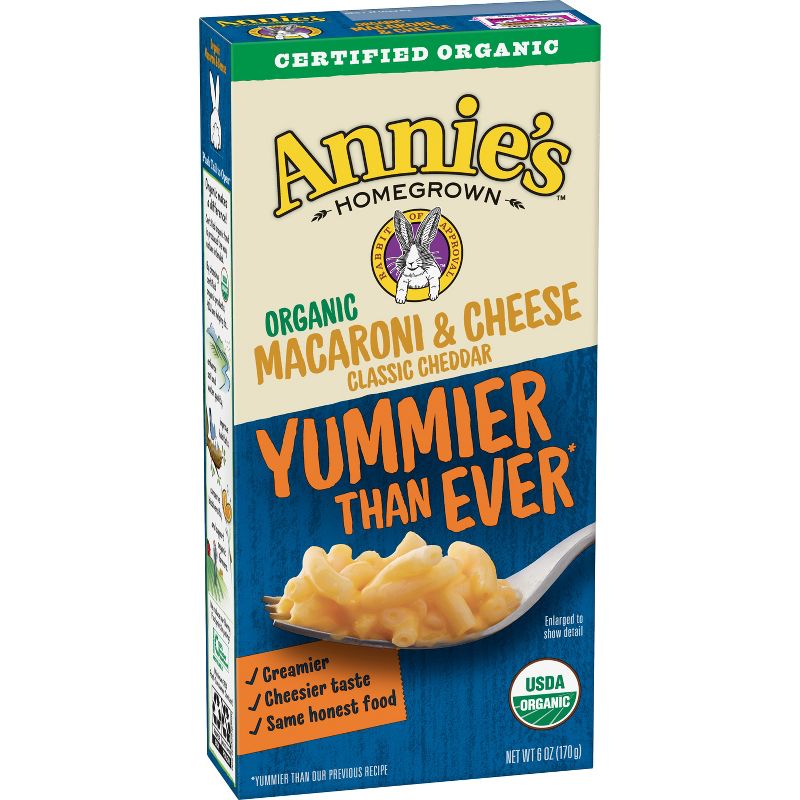 Annie's Homegrown Organic Macaroni & Cheese Classic 6oz
