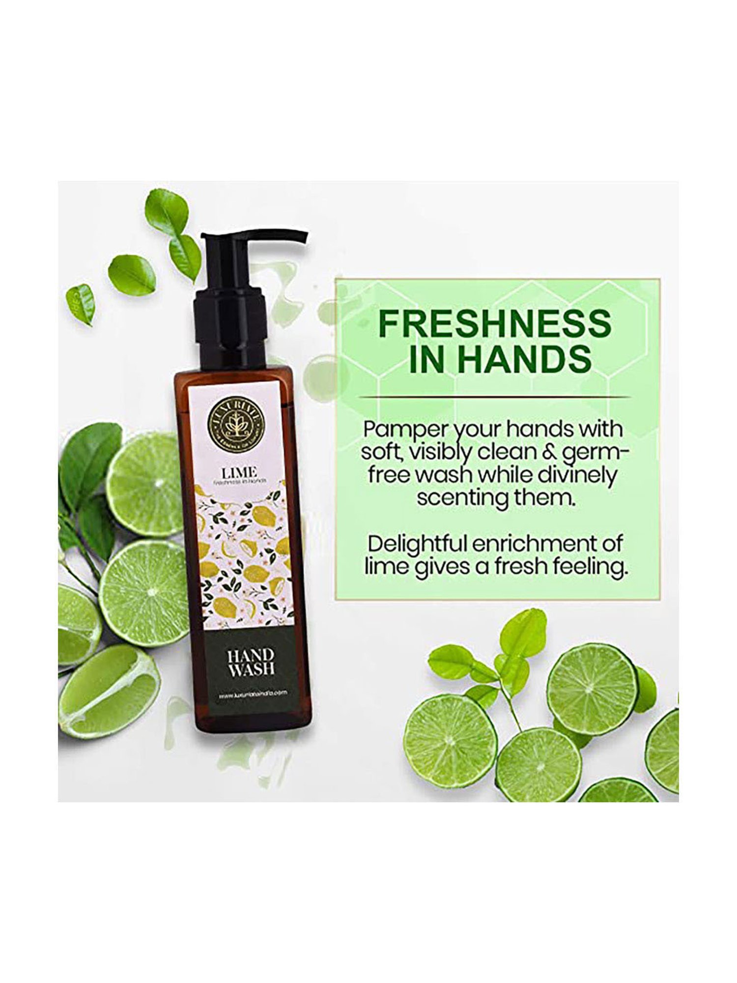 Luxuriate Orange Cinnamon Soap and Lime Hand Wash Combo