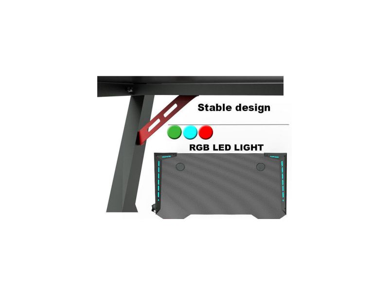 RESPAWN 3000 Gaming Computer Desk - Ergonomic Height Adjustable Gaming Desk, in Blue (RSP-3000-BLU)