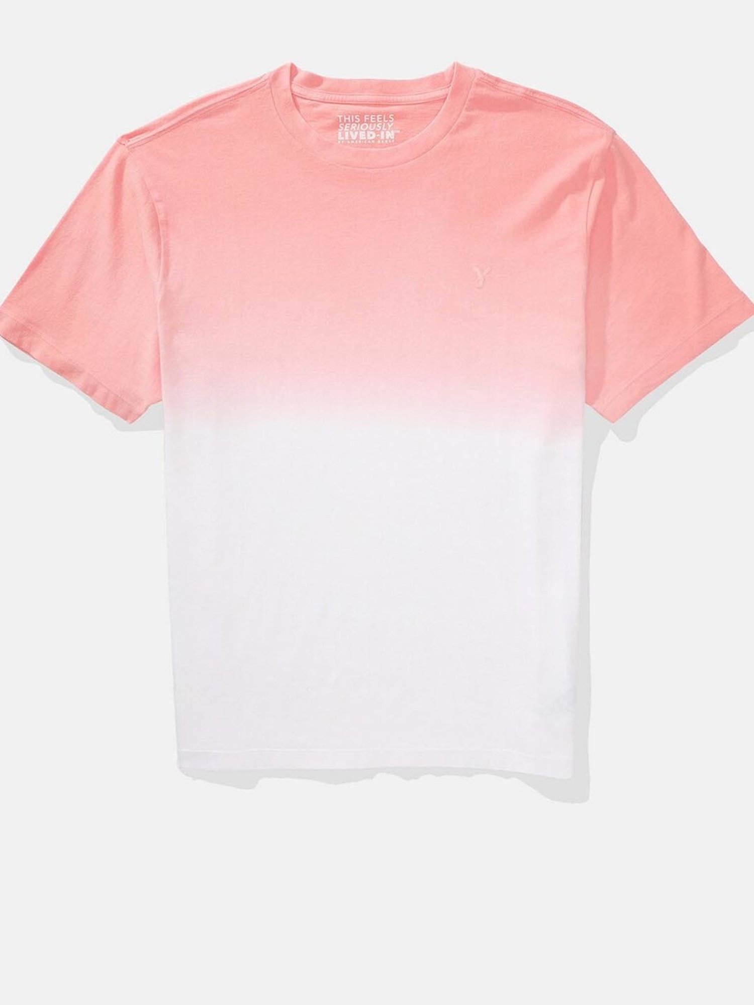 American Eagle Outfitters Pink Cotton Regular Fit Tie - Dye T-Shirt