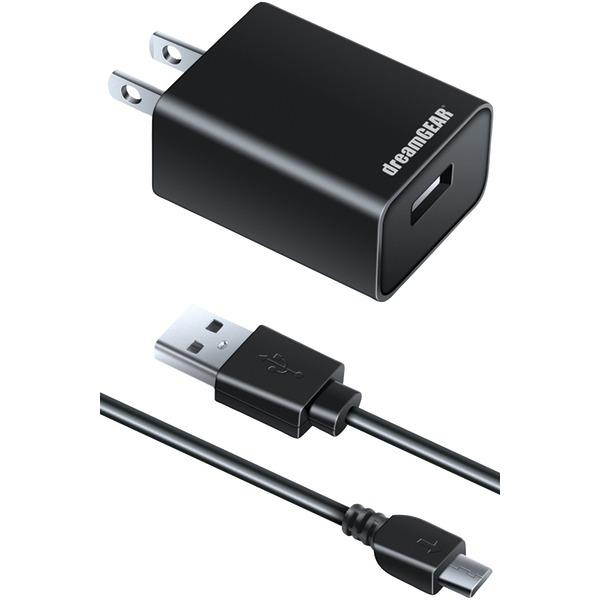 Charge & Play Pro 10 foot Micro-USB Cable and USB AC Adapter for Xbox One