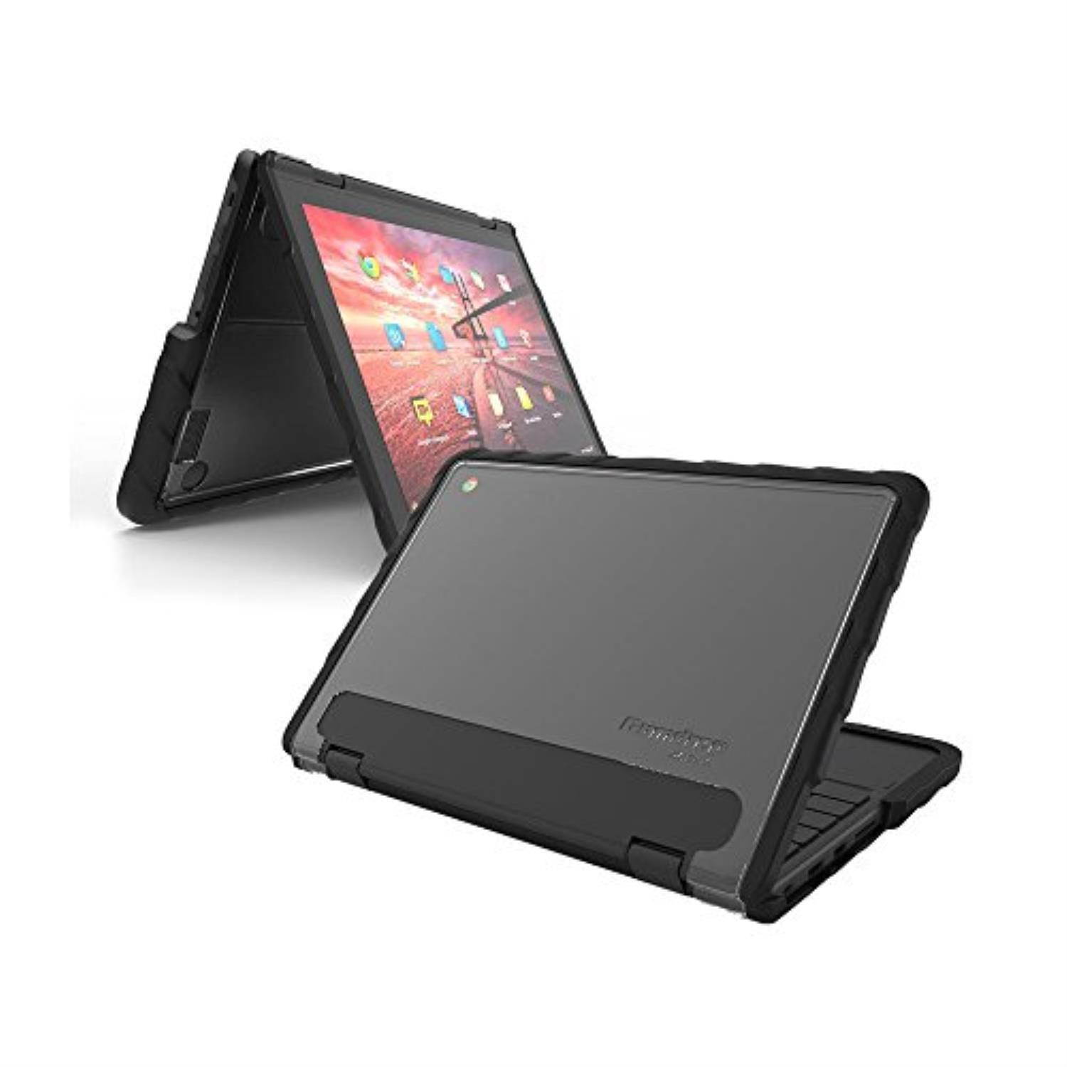 Gumdrop DropTech Lenovo 300e Case - Chromebook Silicone - Polycarbonate - Black