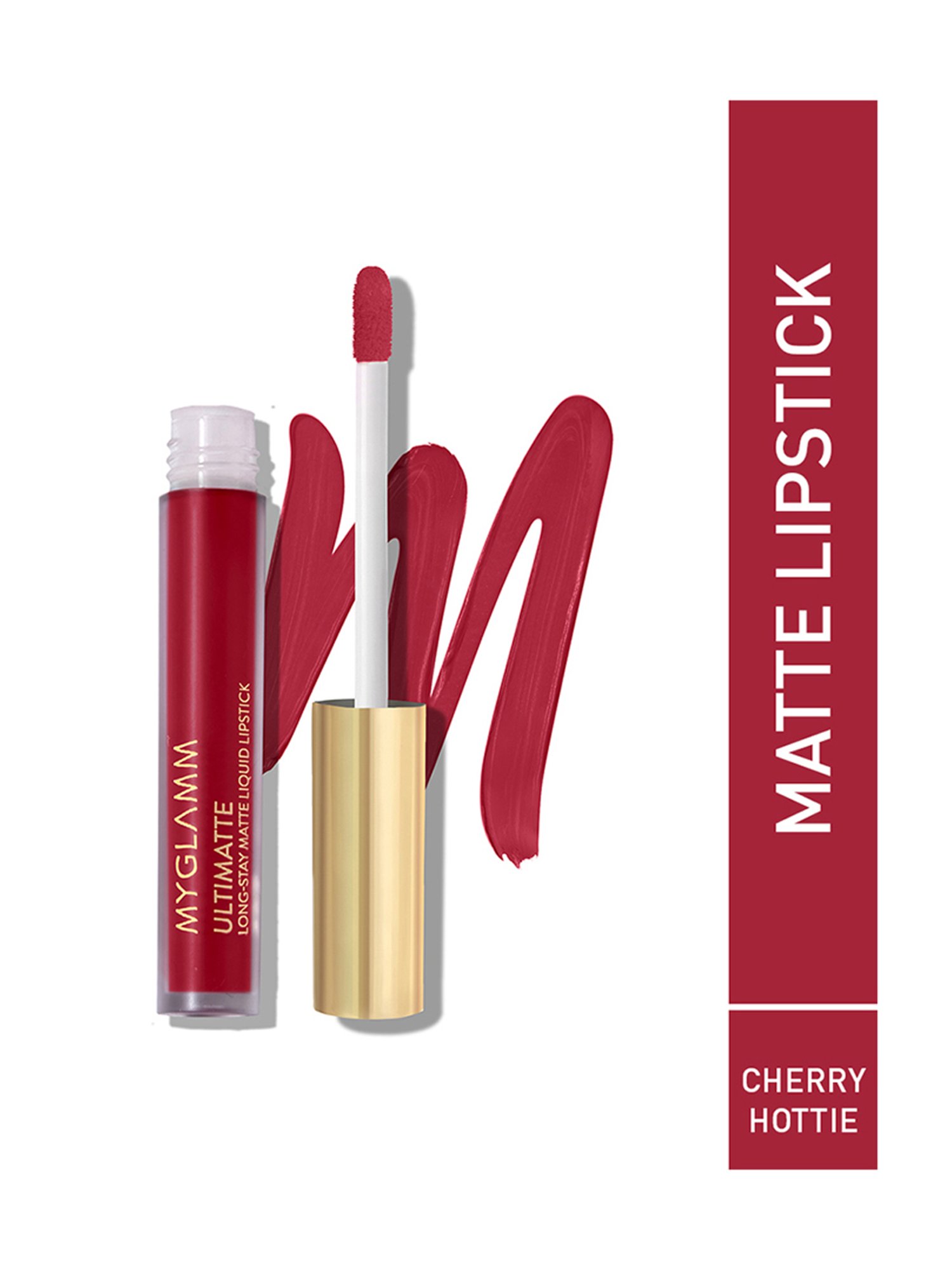 MyGlamm Ultimatte Long Stay Matte Liquid Lipstick Cherry Hottie - 2.5 ml