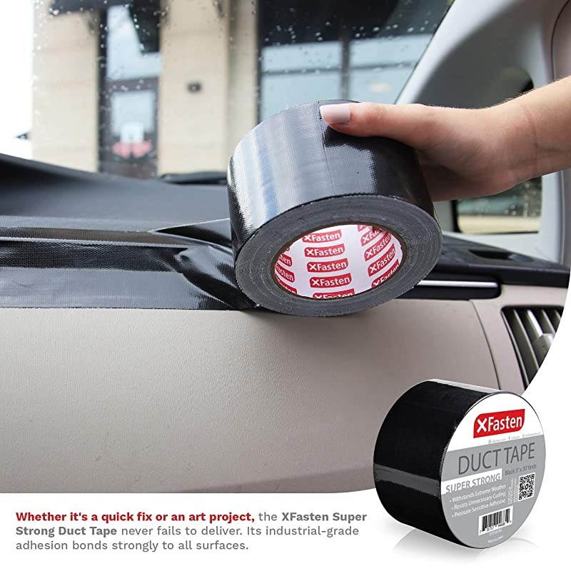 Super Strength Duct Tape Black 3quot x 30 Yards Indoor and Outdoor Duct Tape for School and Industrial Use Waterproof and Weatherproof