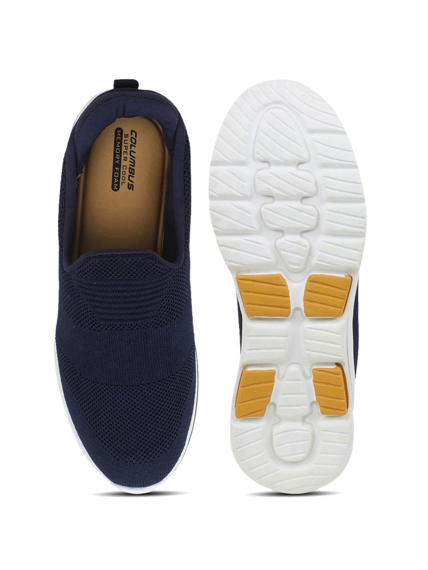 Columbus Men's Navy Walking Shoes