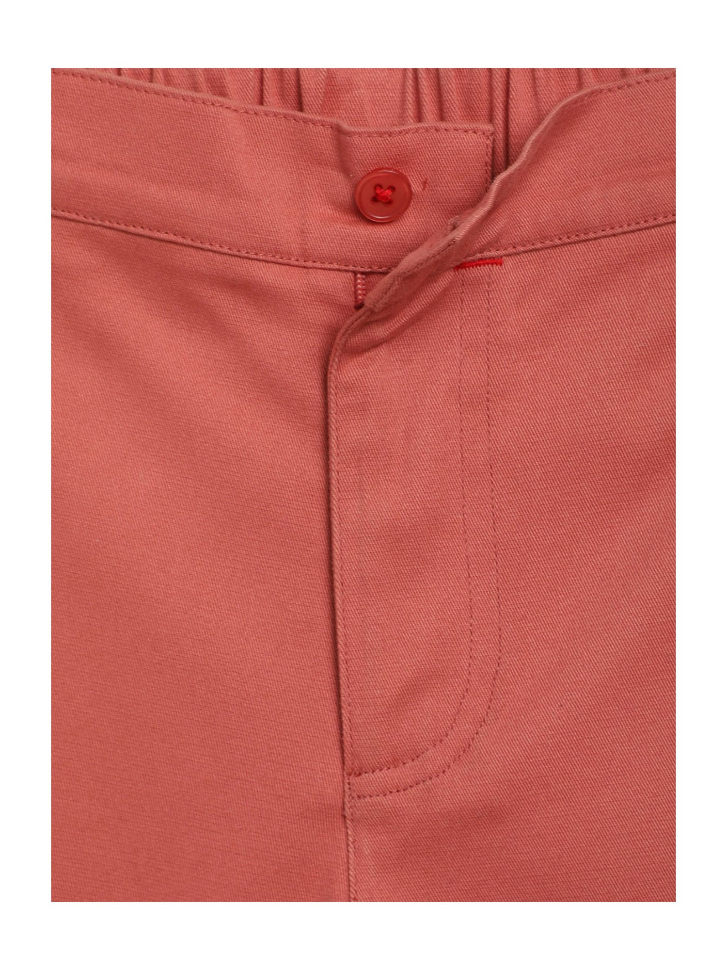 Blue Giraffe Kids Peach Solid Shorts