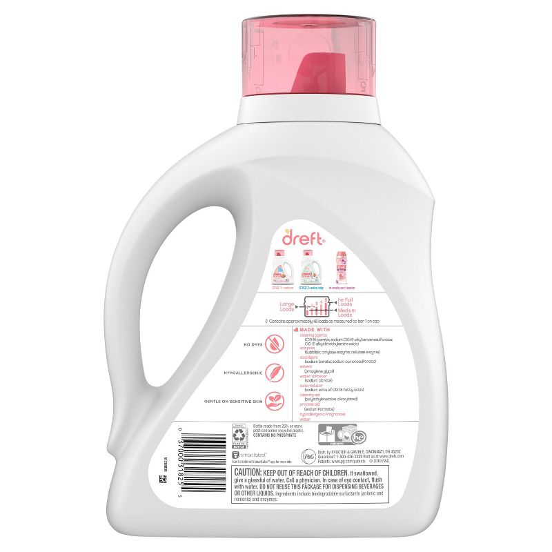 Dreft Active Baby Liquid Laundry Detergent - 75 fl oz