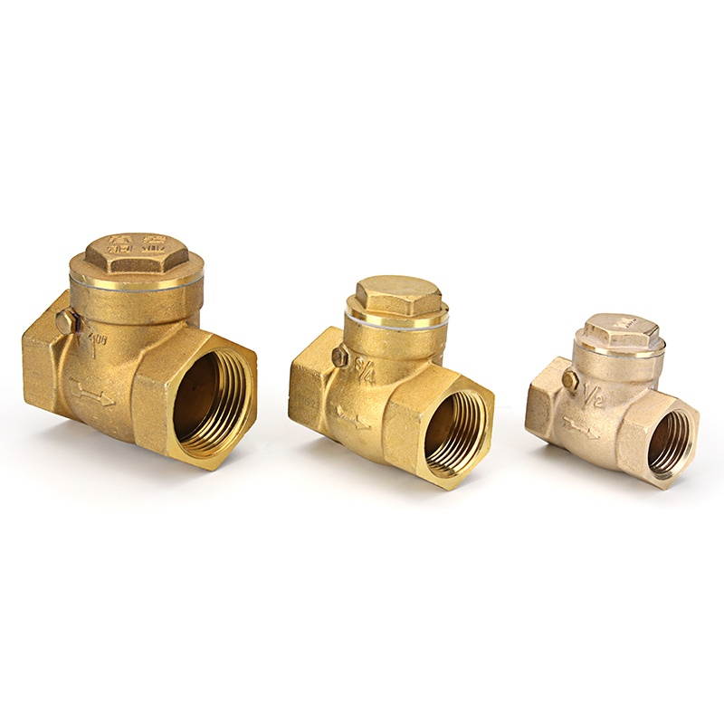 TMOK 1/2" 2/3" 1" Brass Swing Check Valve Female NPT Threaded Durable Brass Construction Valves #3