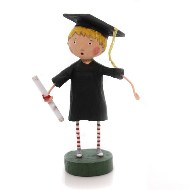 Lori Mitchell 5.5" Gentleman Graduate Figurine Graduation Diploma Cap  -  Decorative Figurines