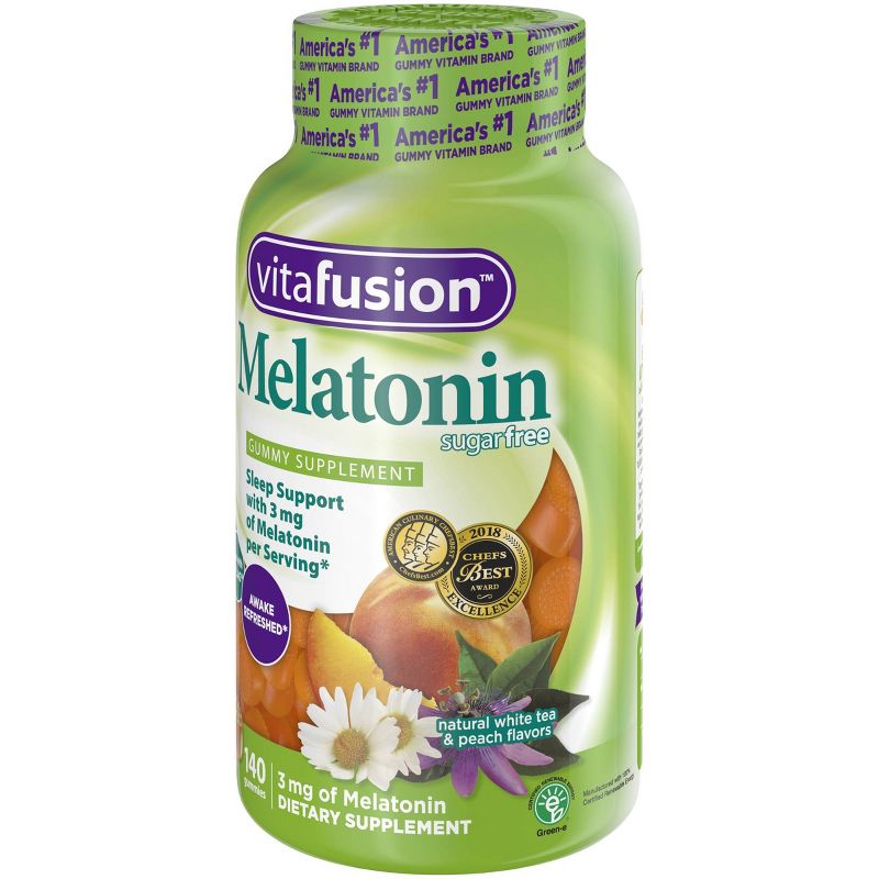 Vitafusion Melatonin Dietary Supplement Adult Gummies - Fruit - 140ct