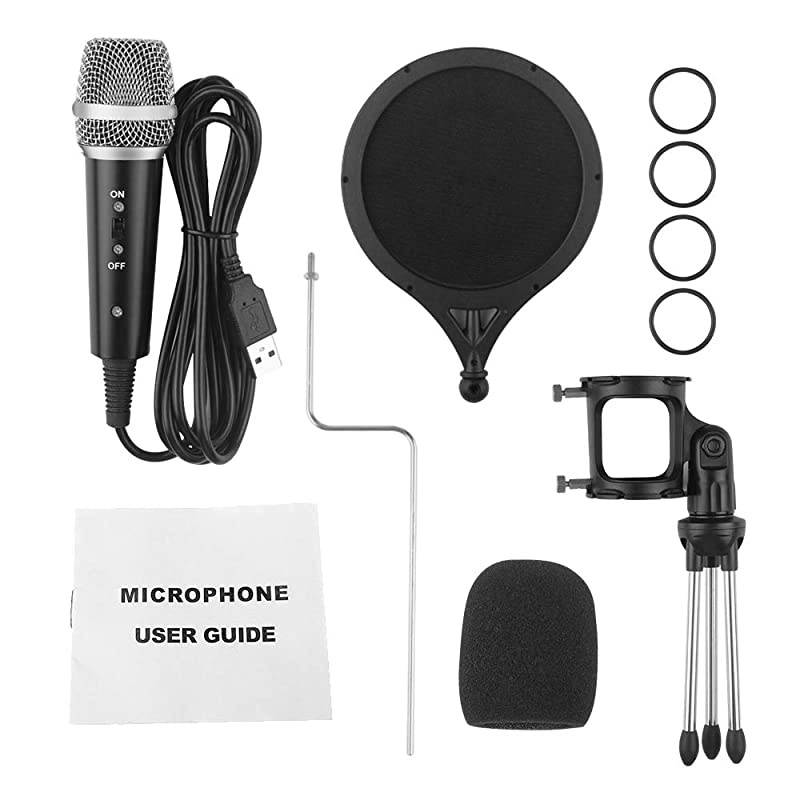 USB Microphone for Computer  PC Microphone for Laptop MAC or Windows Professional PlugampPlay Condenser Studio Microphone for Recording Streaming Broadcast YouTube Gaming Voice Over