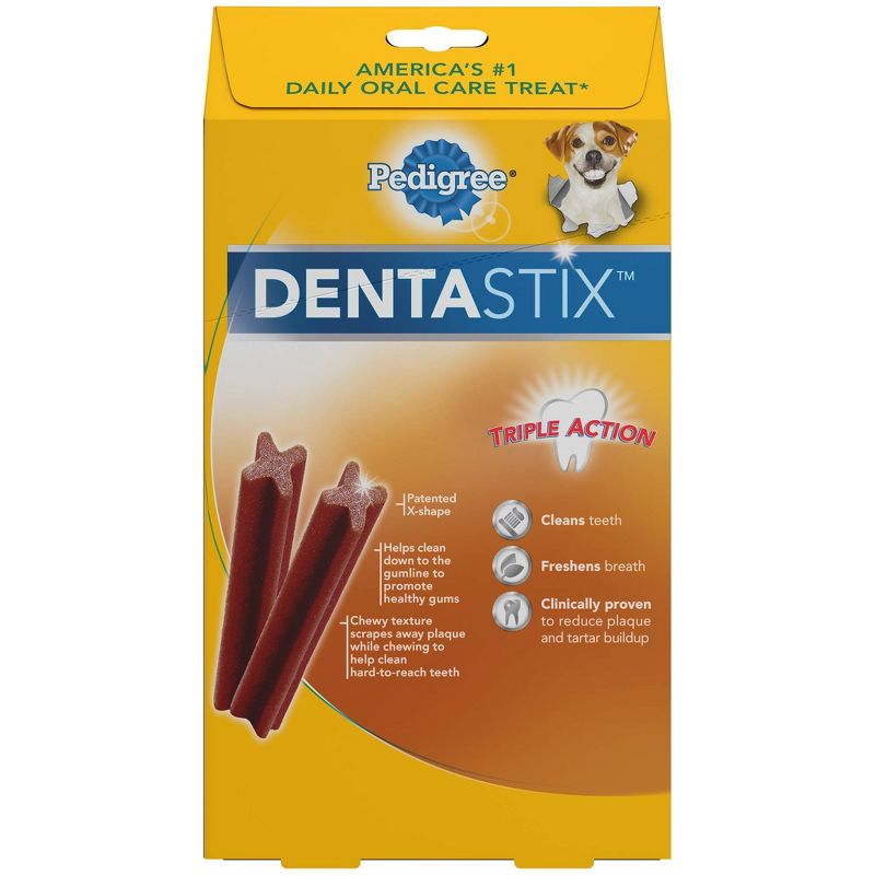 Pedigree Dentastix Bacon Flavor Small Toy Dental Dental Dog Treats - 24ct