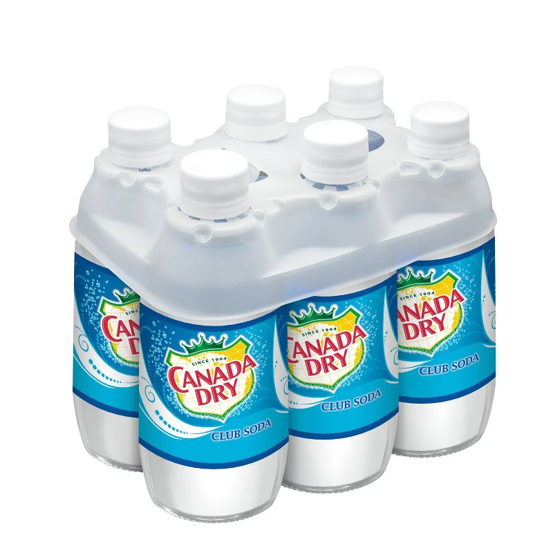 Canada Dry Club Soda - 6pk/10 fl oz Glass Bottles