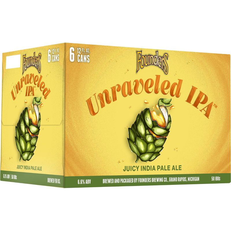 Founders Unraveled IPA Beer - 6pk/12 fl oz Cans