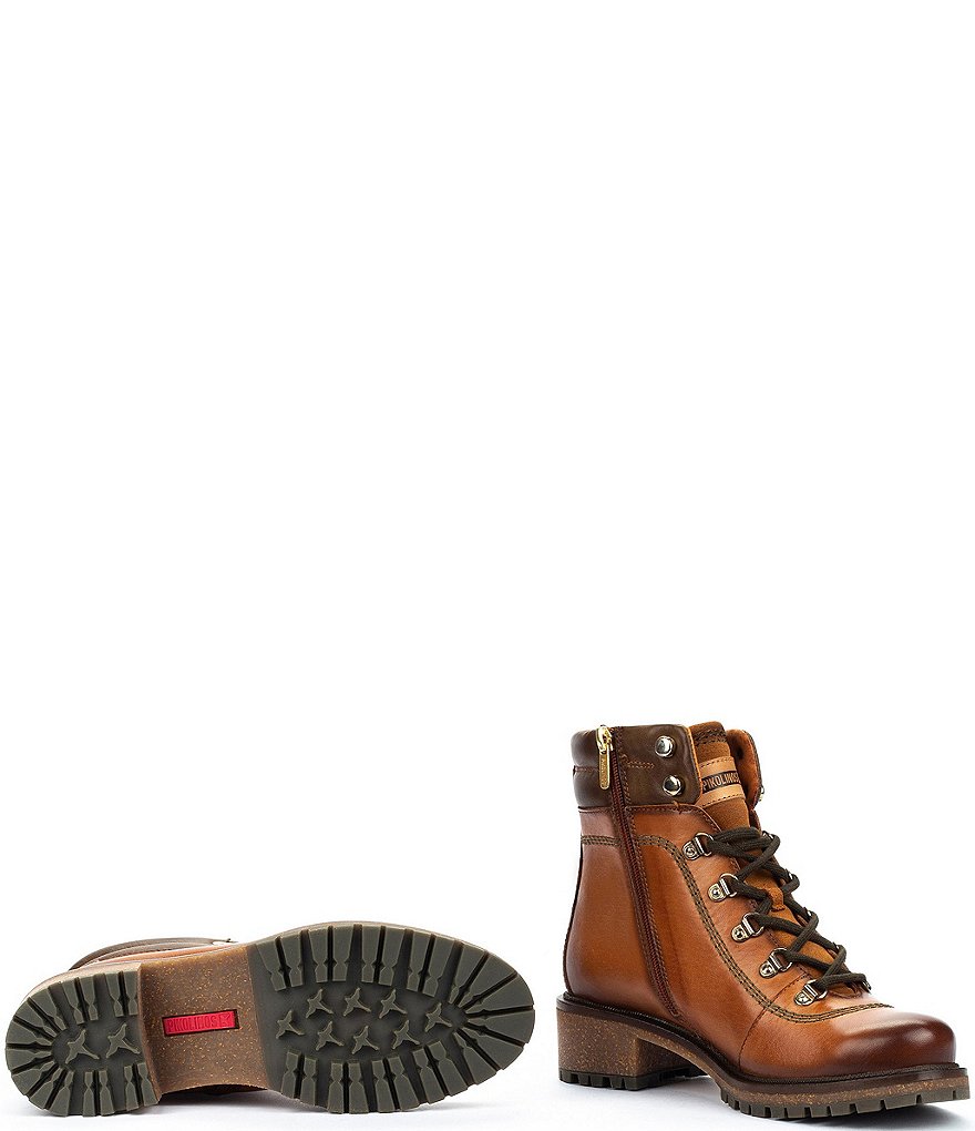 Pikolinos Aspe W9Z Leather Lace-Up Hiker Booties