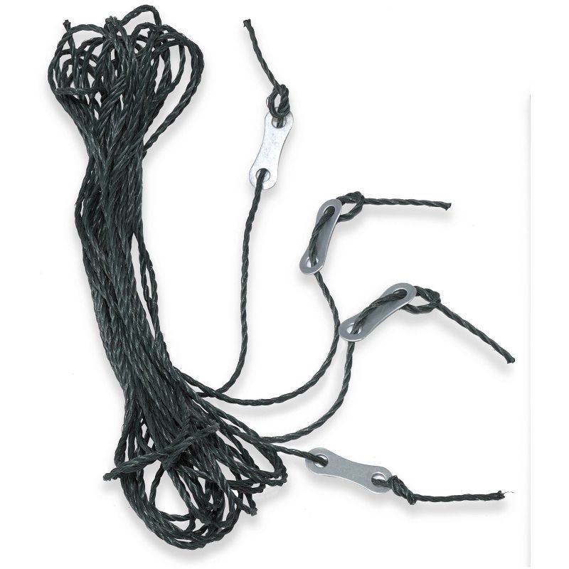 OGrow 4pk Iron Fastening Greenhouse Deep Fastening Anchor Kit with Ropes