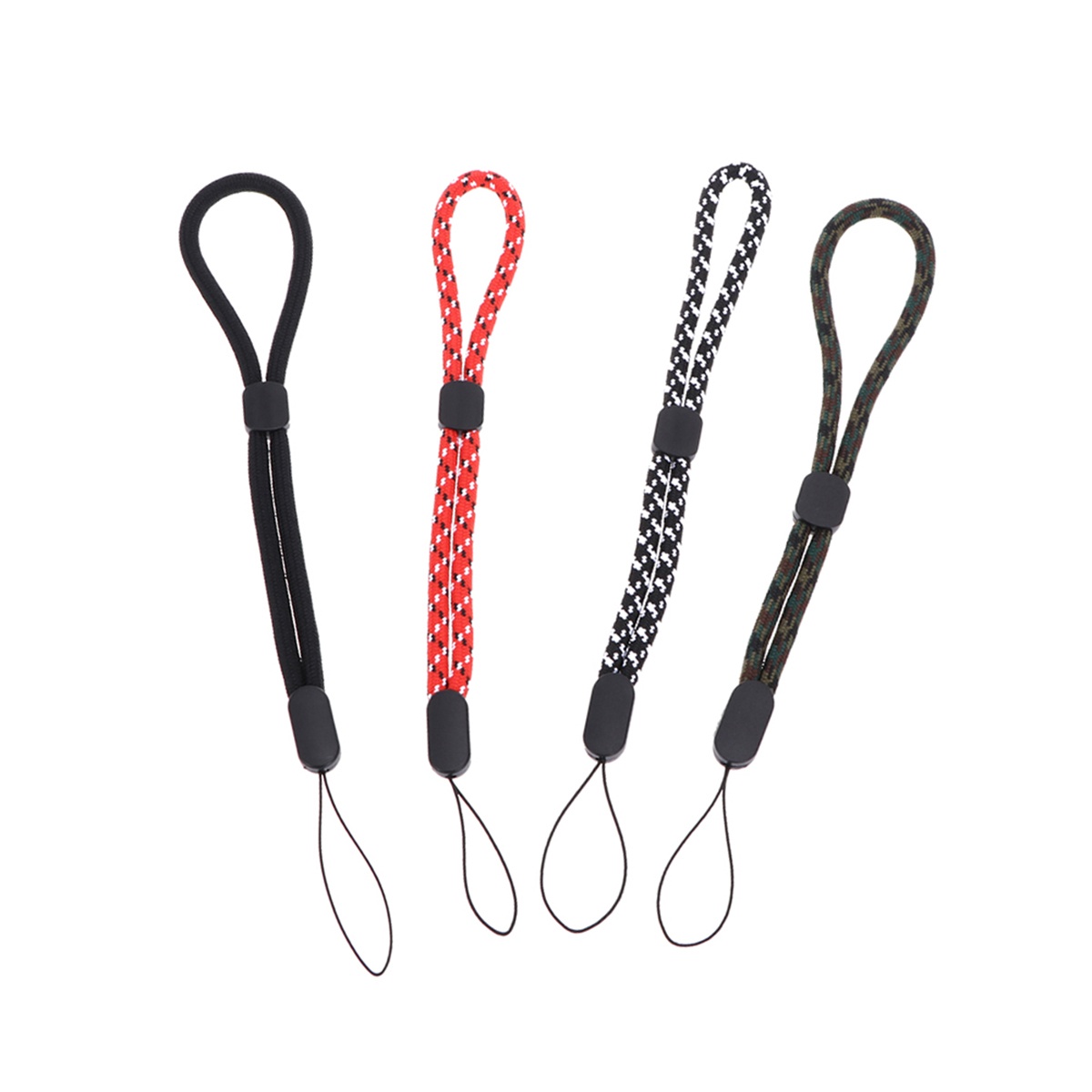 10pcs Adjustable Camera Cell Phone Wristband Practical Digital Camera Anti-lost Wrist Strap Anti-fall Haning Rope for Outdoor Travel (Black)