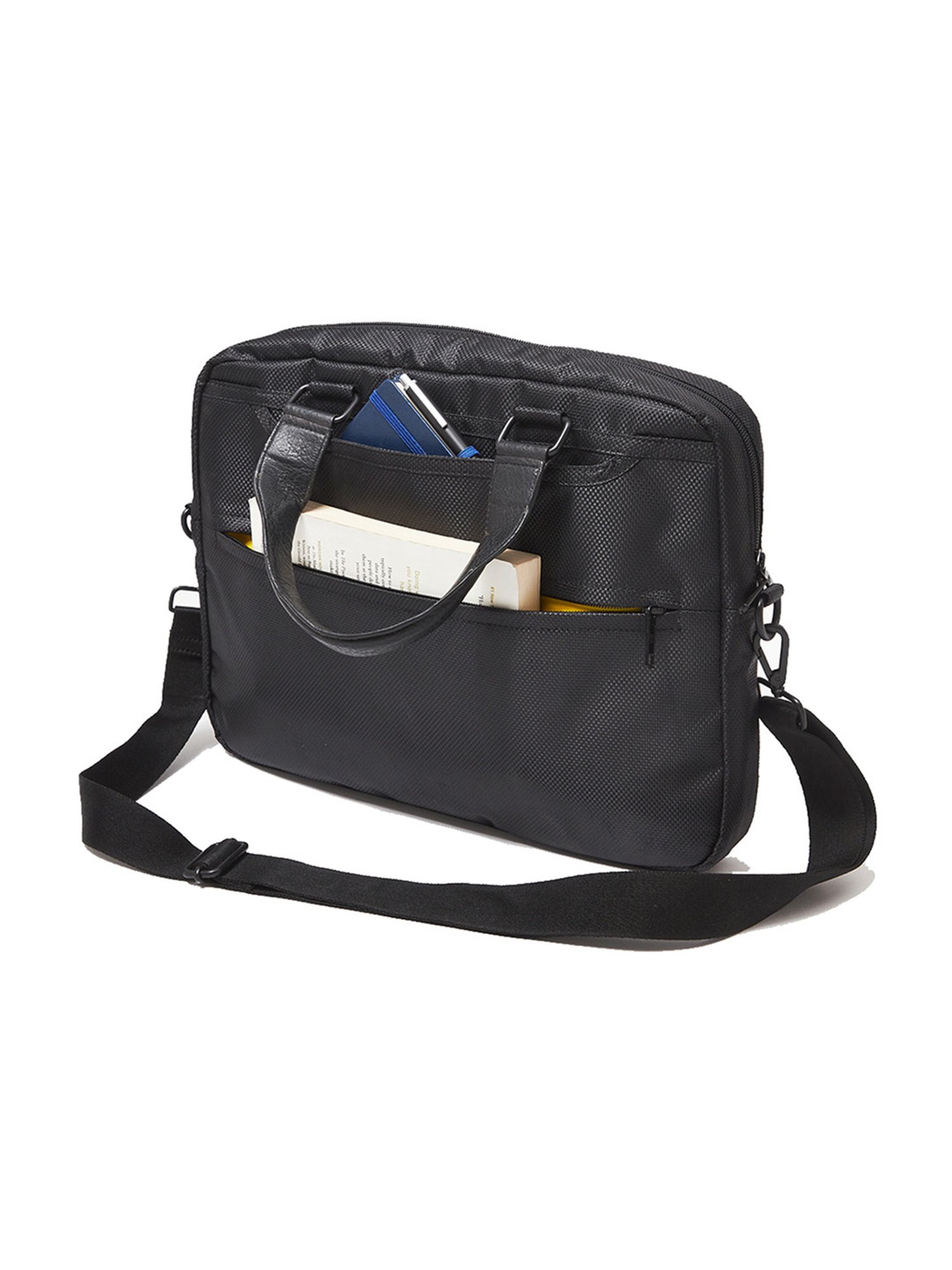 Mona B Black Rearden Large Messenger Bag