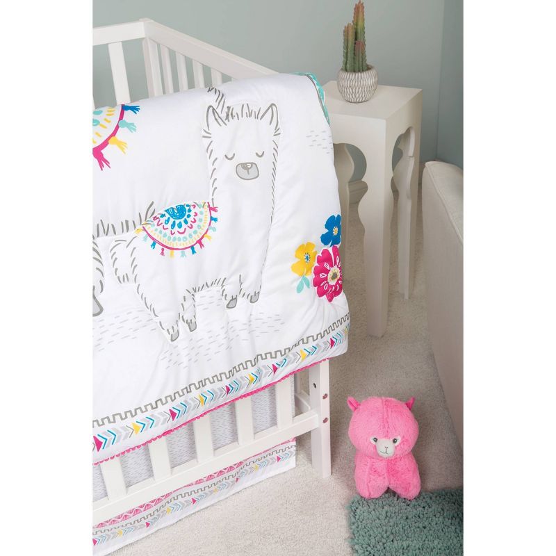 Sammy and Lou Llama Mama Crib Bedding Set - 4pc