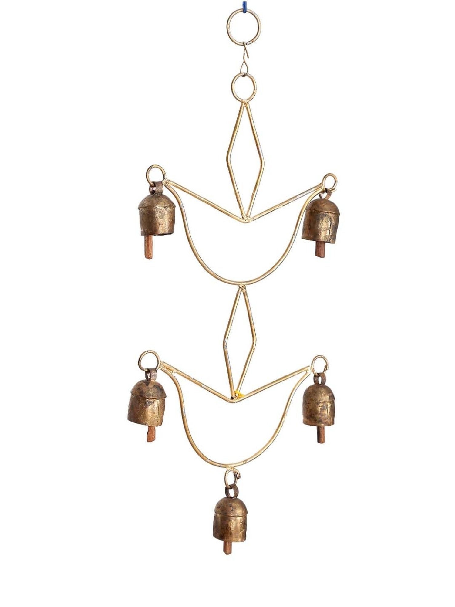 Unravel India Gold Copper Windchime - Set of 1