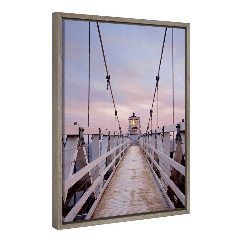 16" x 23" Point Bonita 3 Framed Canvas Wall Art - Amanti Art