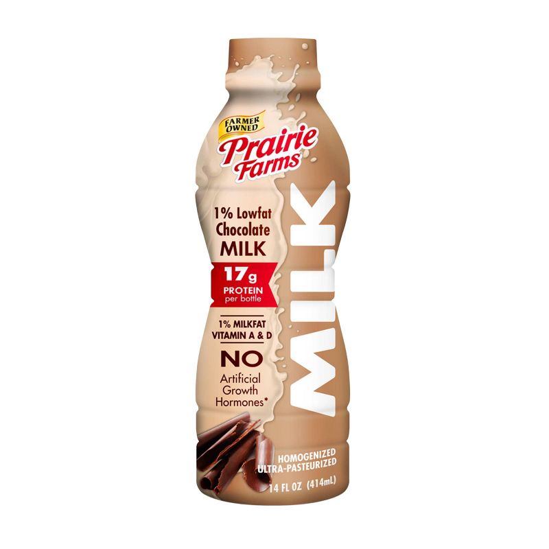 Prairie Farms 1% Chocolate Milk UHT - 14 fl oz