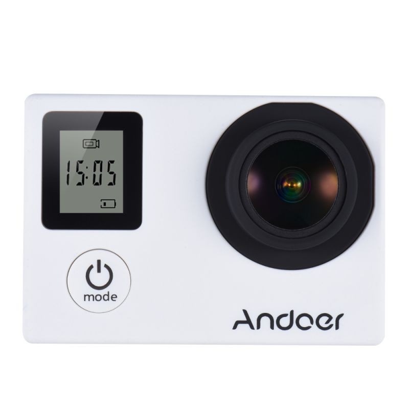Andoer 4K 30fps/1080P 60fps Full HD 16MP Action Camera Waterproof 30m WiFi 2.0"LCD Sports DV Cam Camcorder 170 Degree 4X Zoom Dual Screen Car DVR w/ Remote Control