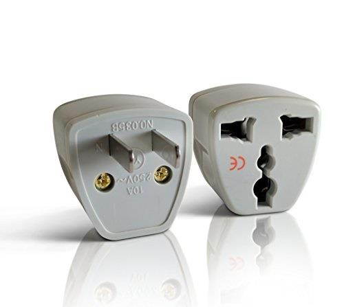 tmvel universal uk/eu/ au to us adapter travel plug adapter convert - not a voltage converter