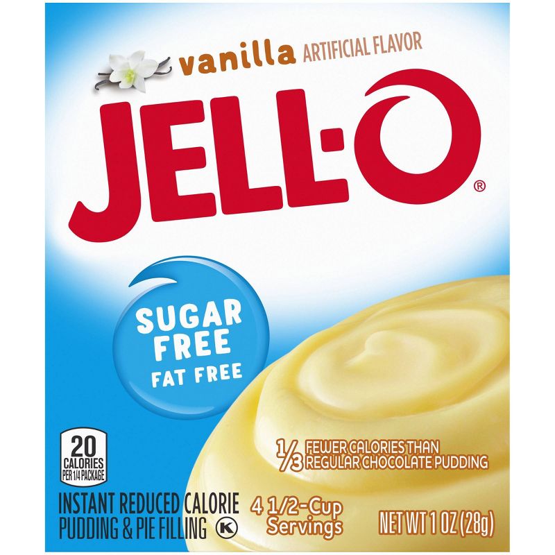 JELL-O Instant Sugar Free Fat Free Vanilla Pudding & Pie Filling - 1oz