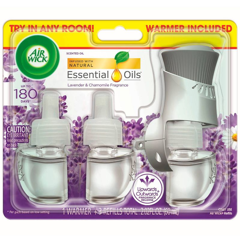 Air Wick Scented Oil Starter Kit - Lavender & Chamomile - 2.01 fl oz