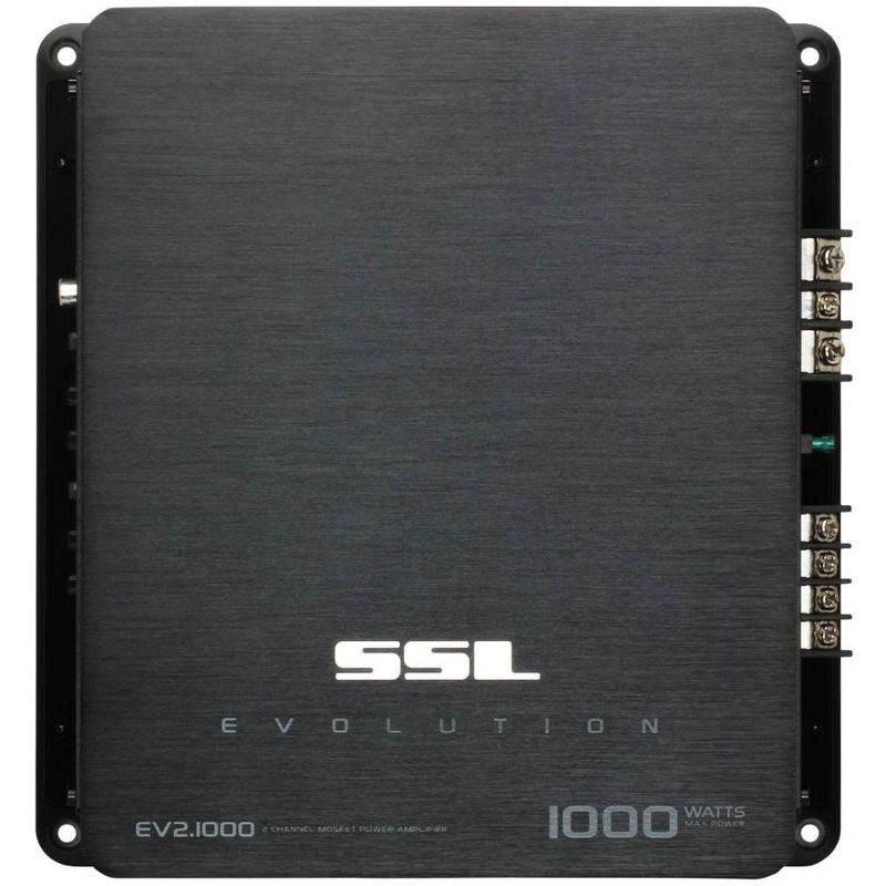 Soundstorm SSL EV2.1000 1000 Watt 2 Channel Full Range Car Amplifier + Bass Knob