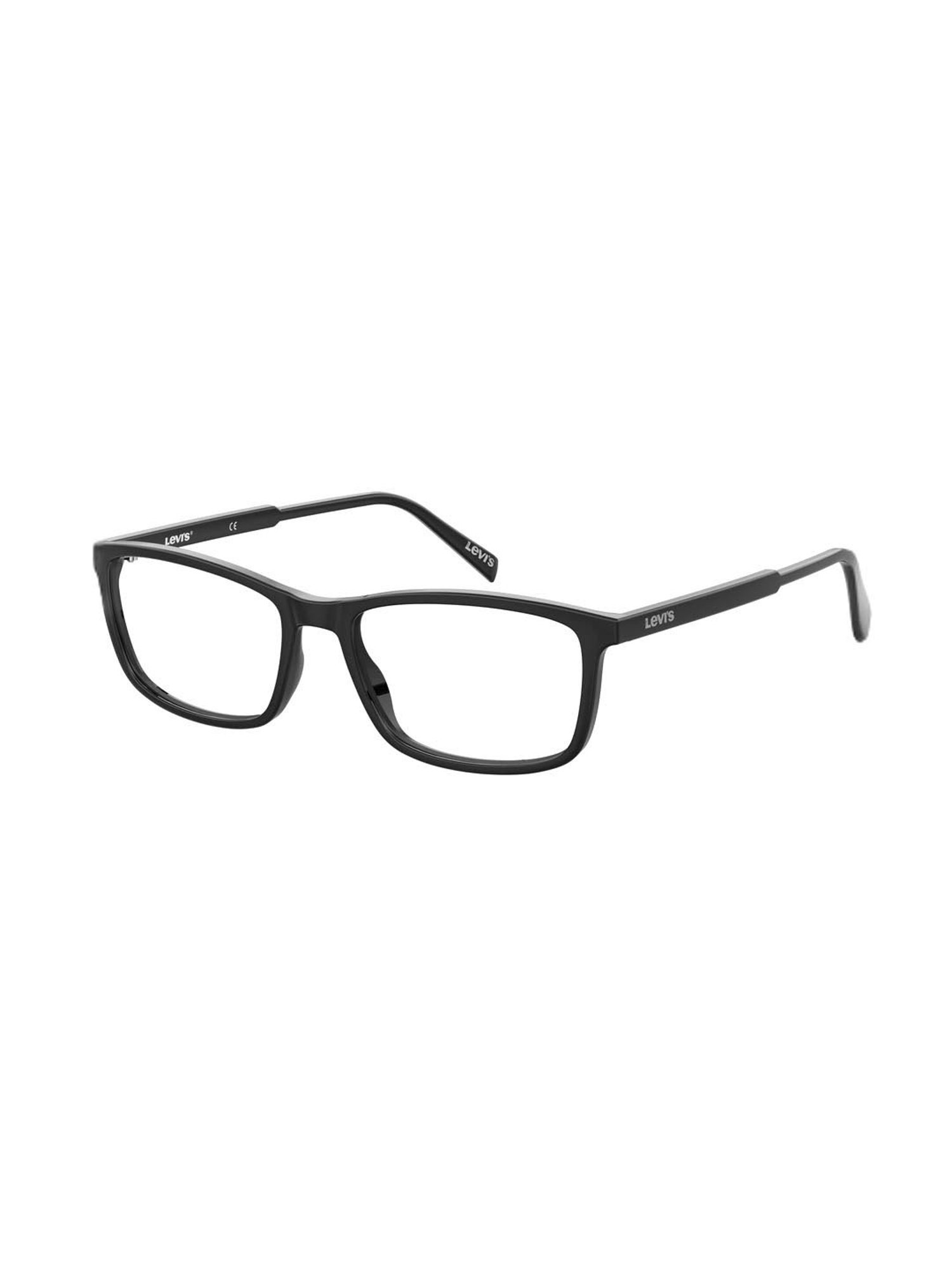 Levi's Black Rectangular Eye Frames for Men