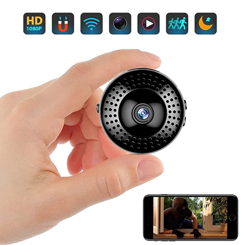 Spy Camera HD 1080P Mini Hidden Camera Security Camera Wireless Camera with Motion Detection for iPhone/Android Phone/Ipad/Pc