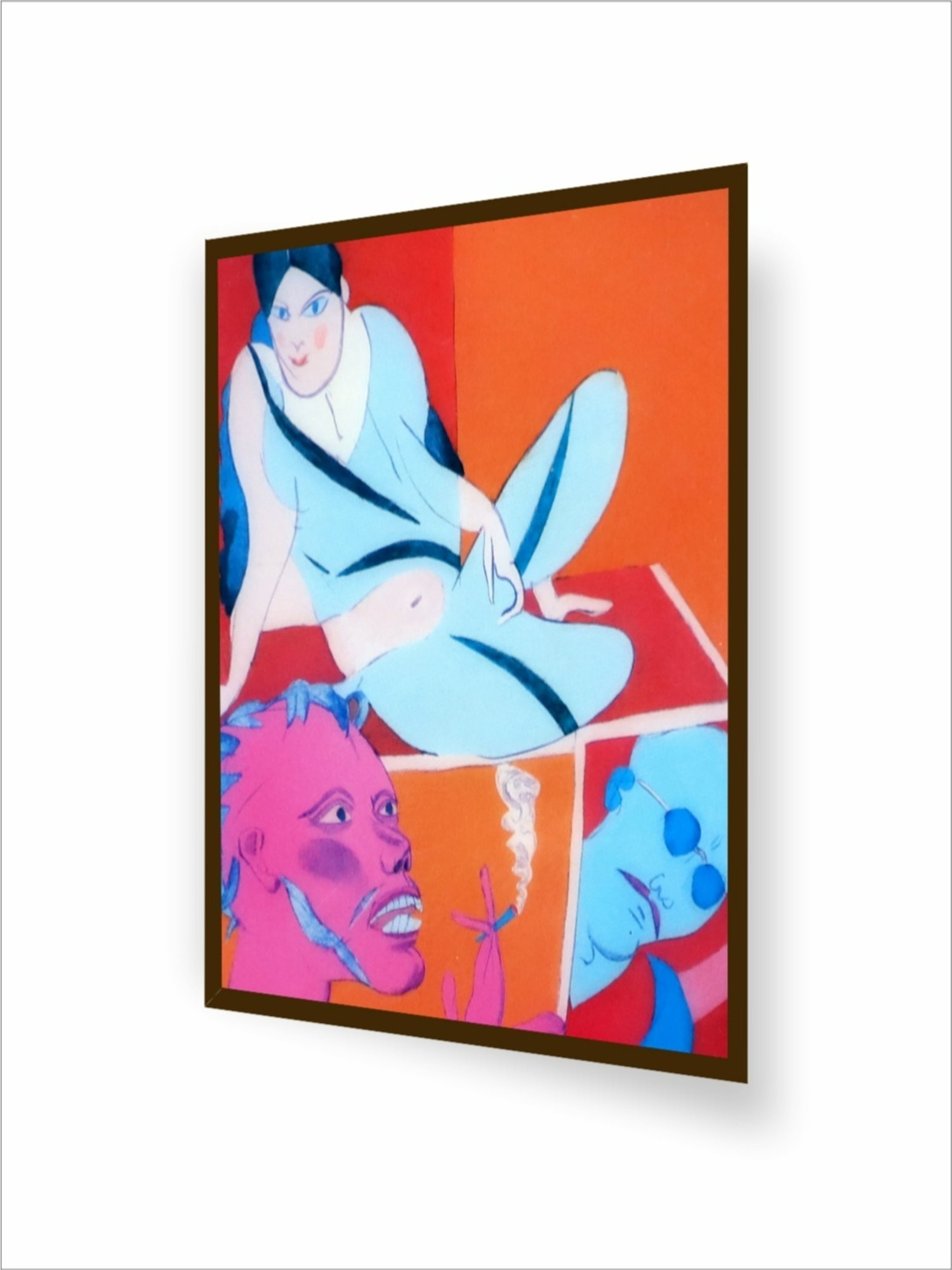 The Art House Abstract Multicolor Canvas Painting