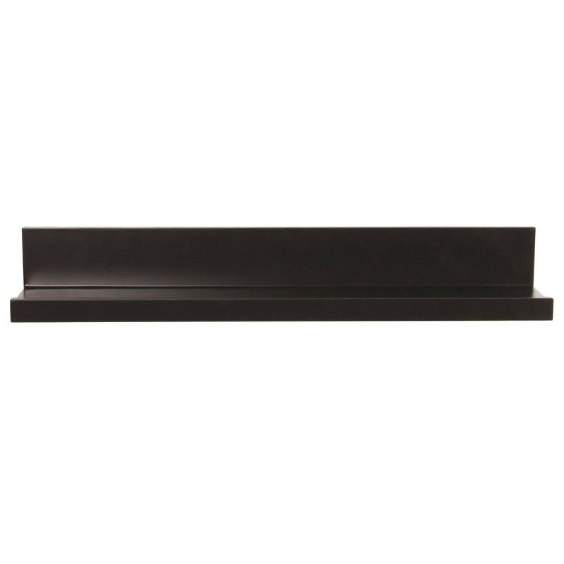 48" x 4.5" Picture Ledge Shelf Black - InPlace