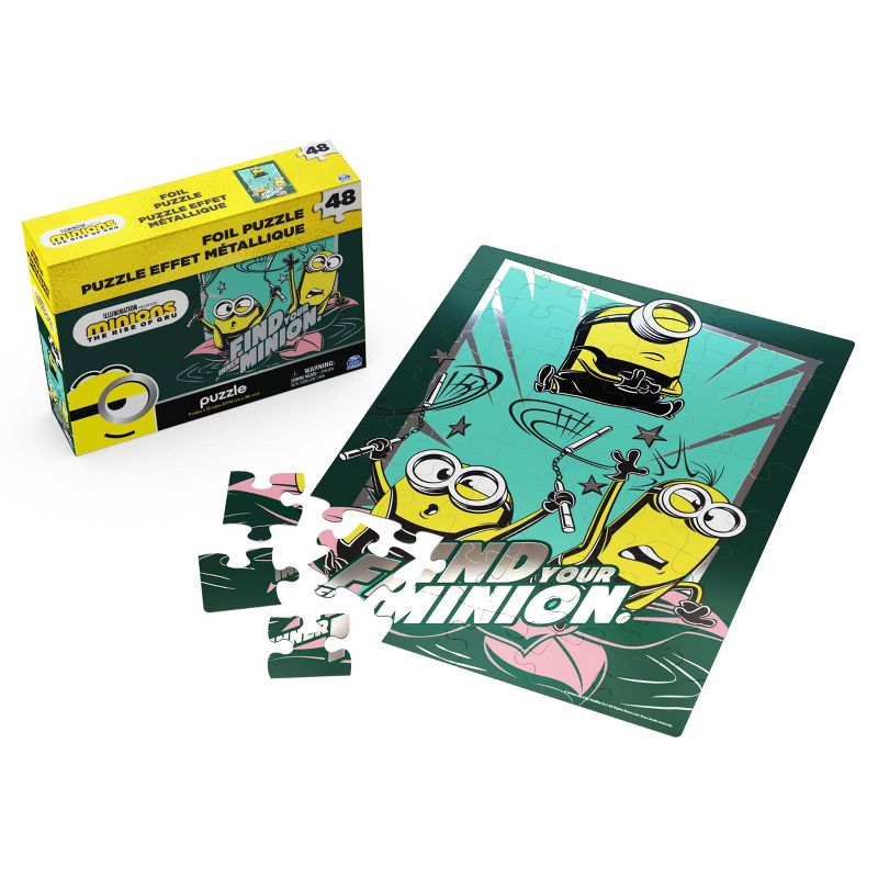 Spin Master Minions The Rise of Gru Foil Effect Kids' Jigsaw Puzzle - 48pc