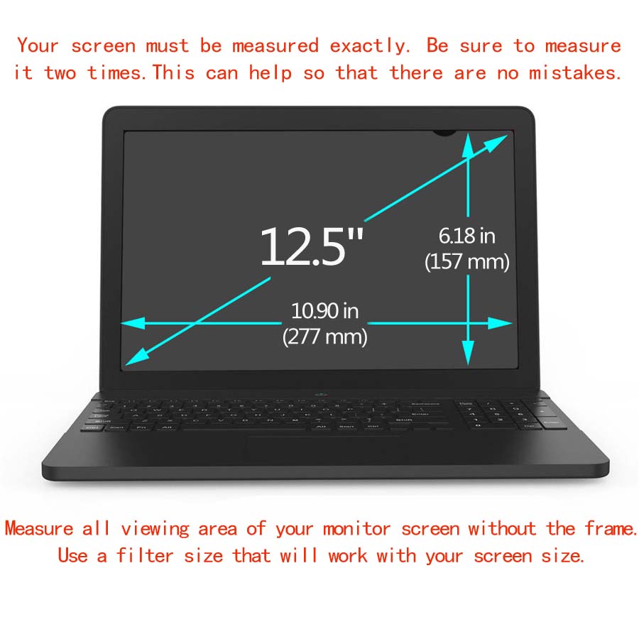 CYDYSY 12.5 inch Privacy Filter Screens Protective film for 16:9 Laptop (277mm*157mm)