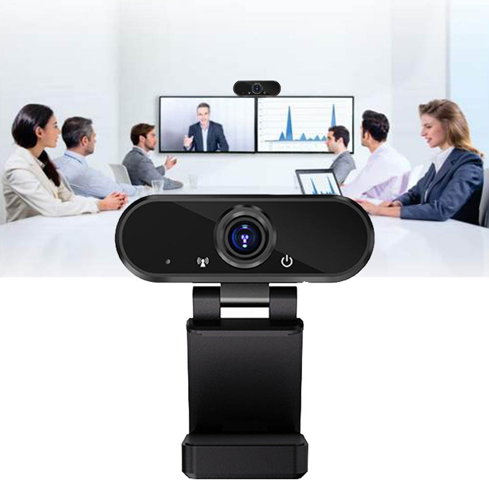 1080P HD Home Webcam Camera Auto Focus PC Desktop Computer Telecommuting Laptop